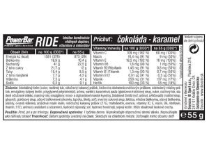 PowerBar Ride tyčinka 55g Čokoláda-Karamel