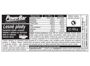 PowerBar Energize tyčinka 55g Lesné ovocie