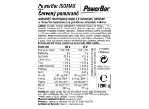 PowerBar ISOMAX - pretekový iontový nápoj 1200g č. pomaranč