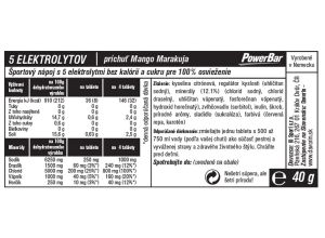 PowerBar 5 Elektrolytov 10 tabliet - Mango/Marakuja