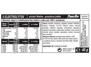 PowerBar 5 Elektrolytov 10 tabliet - Malina/Granátové jablko