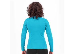 Karpos CRODA LIGHT Half Zip dámska flíska tyrkysová