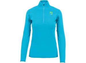 Karpos CRODA LIGHT Half Zip dámska flíska tyrkysová