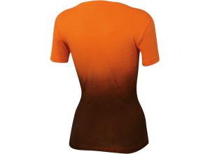 Karpos LASTE WALL dámske tričko oranžové/tmavosivé