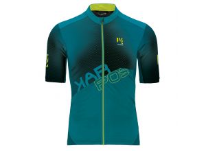 Karpos Jump Dres print 1 modrozelený/žltý fluo