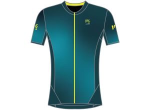 Karpos Jump Dres print 2 modrozelený/žltý fluo