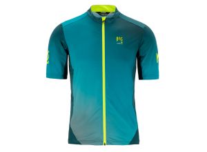 Karpos Jump Dres print 2 modrozelený/žltý fluo
