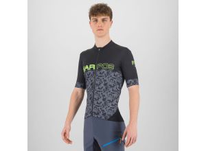 Karpos JUMP dres Black/Ombre Blue/Green Fluo