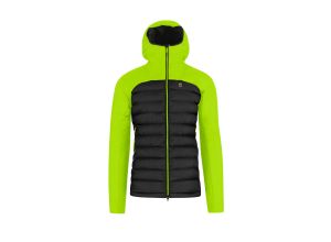Karpos Sass Dortiga Hoodie Bunda Black/Acid Lime