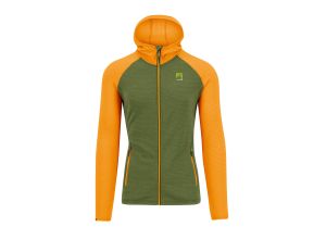 Karpos AMBRIZZOLA FULL-ZIP mikina s kapucňou cedar green/radiant