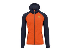 Karpos AMBRIZZOLA FULL-ZIP mikina s kapucňou scarlet ibis/outer space