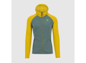 Karpos AMBRIZZOLA mikina so zipsom North Atlantic/Lemon Curry