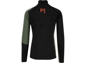 Karpos FEDERA HALF-ZIP flíska Black/Black Sand/Thyme