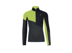 Karpos Federa Half-Zip Flíska Woodl.Gray/Black/Acid Lime