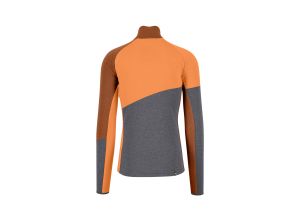 Karpos Federa Full-Zip Flíska Woodl.Gray/Mahogany/Vibr.Orange