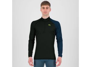 Karpos DINAMICO OCTA tričko s DR, krátky zips Black/Midnight