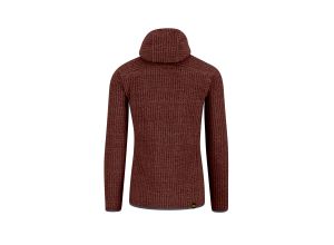 Karpos Rocchetta Evo Hoodie Flíska Mahogany/Vibr.Orange