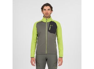 Karpos Odle Evo Full Zip flíska Kambaba/Dark Citron