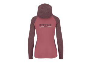 Karpos Camoscio Dámska Mikina S Kapucňou Deco Rose/Huckleberry