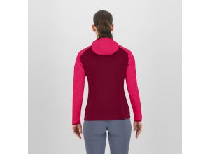 Karpos Ambrizzola Dámska Mikina So Zipsom A Kapucňou beet red, virtual pink