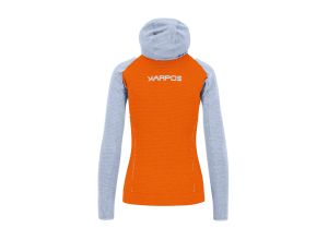 Karpos AMBRIZZOLA FULL-ZIP dámska mikina s kapucňou scarlet ibis/halogen blue