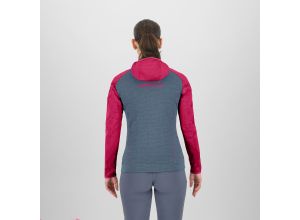 Karpos AMBRIZZOLA dámska FULL-ZIP mikina s kapucňou ombre blue/innuendo