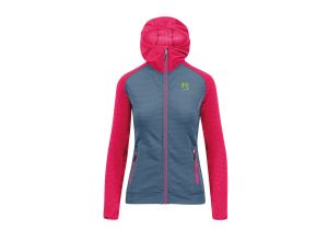 Karpos AMBRIZZOLA dámska FULL-ZIP mikina s kapucňou ombre blue/innuendo