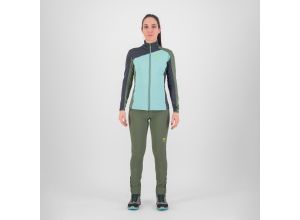 Karpos FEDERA FULL-ZIP dámska flíska Aqua Ski/Black Sand/Thyme