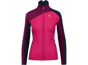 Karpos FEDERA FULL-ZIP dámska flíska Pink/Boysenberry/Vulcan