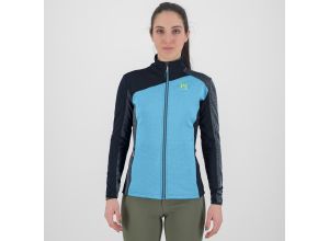 Karpos FEDERA FULL-ZIP dámska flíska Blue Atoll/Vulcan/Midnight
