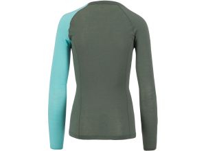 Karpos DINAMICO MERINO 130 dámske tričko s DR Thyme/Aqua Ski