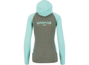 Karpos CAMOSCIO W FULL ZIP mikina Thyme/Aqua Ski