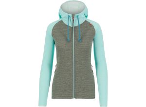 Karpos CAMOSCIO W FULL ZIP mikina Thyme/Aqua Ski