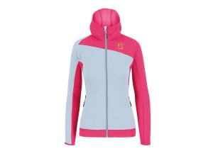 Karpos AVERAU dámska FULL-ZIP mikina s kapucňou flíska skywriting/innuendo