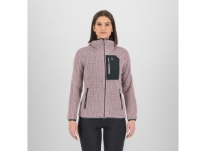 Karpos Rocchetta Evo Hoodie dámska flíska Lilac/Woodl.Gray