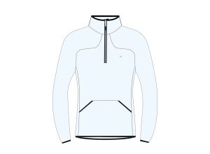 Karpos Rocchetta Half Zip Dámska Flíska Bright White