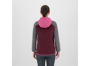 Karpos Rocchetta Vogue Hoodie Halfp Zip dámsa flíska Crimson/Smoked/Pink Power