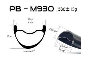 ráfik PB-M930 Carbon light