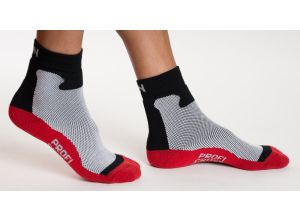 Ponožky CDN cross country červená-čierna