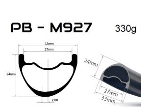 kolesá PB-M927 + náboje DT240 EXP + špice DT comp.race