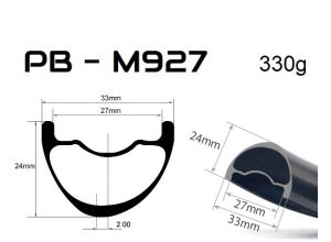 kolesá Ultralight PB-M927 + náboje DT240 EXP + špice DT aerolite
