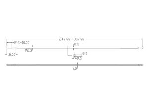 špice Carbon / Titan ultralight STRAIGHTPULL OVAL 1,8gr