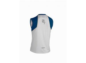 ST running tričko bez rukávov biele/modré