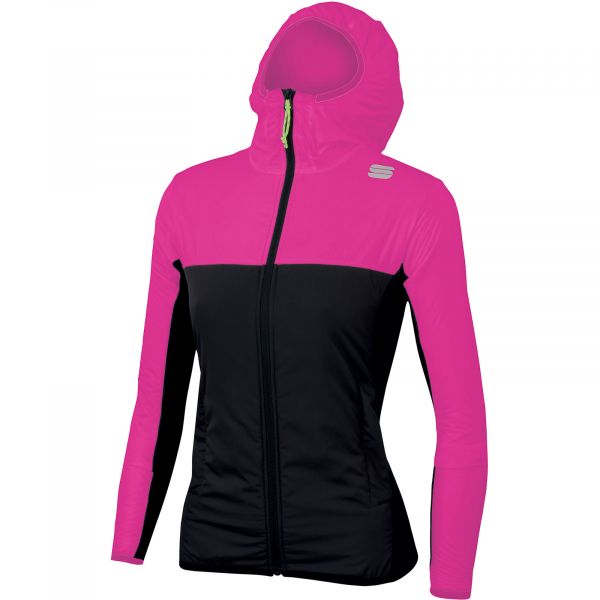 Sportful Xplore dámska bunda ružová/čierna