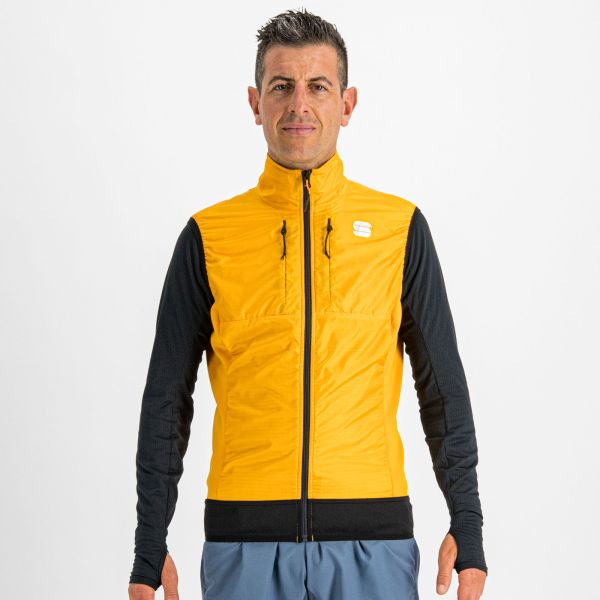 Sportful CARDIO TECH WIND vesta tmavo zlatá