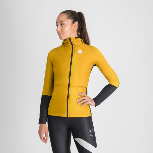 Sportful CARDIO dámska bunda wood yellow/black