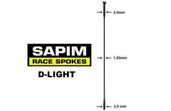 špice SAPIM D-light Straightpull čierne