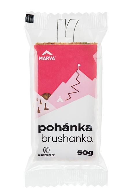 Pohánková tyčinka s brusnicami BRUSHANKA 50g