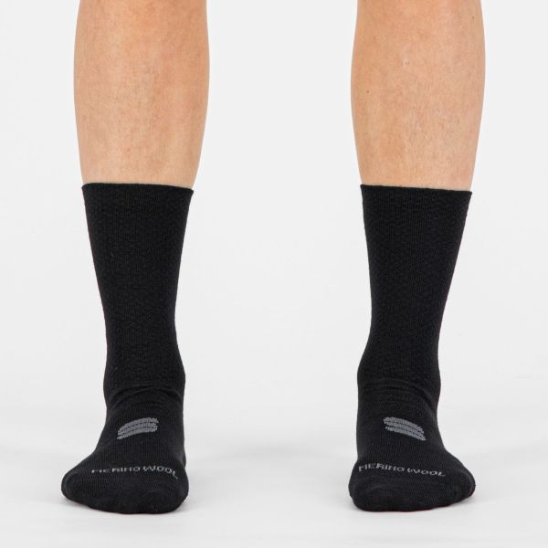 Sportful Wool 18 dámske ponožky čierne/antracitové