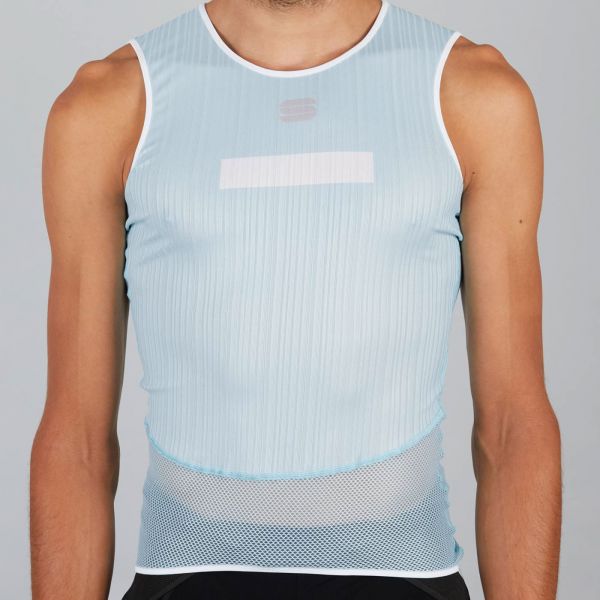 Sportful Pro Baselayer tričko bez rukávov  svetlomodré/biele